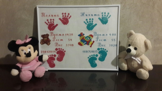 Метрика вышитая