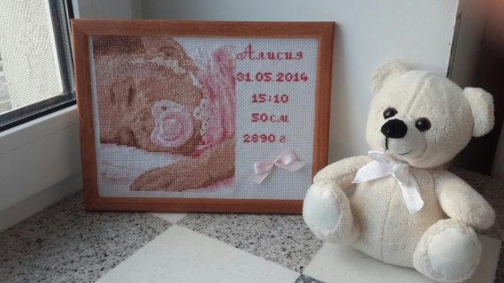 Метрика вышитая