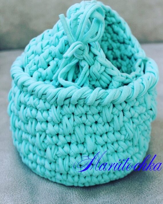 Трикотажные корзиночки