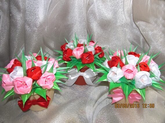 Цветы в горшочках