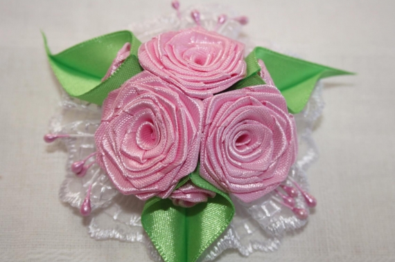 Резиночки  "Букетики  роз"