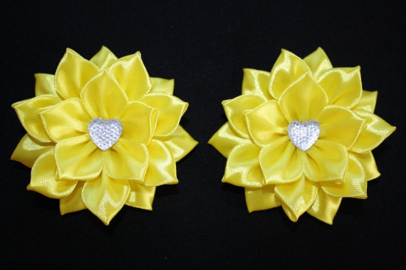 Заколки с сердечками