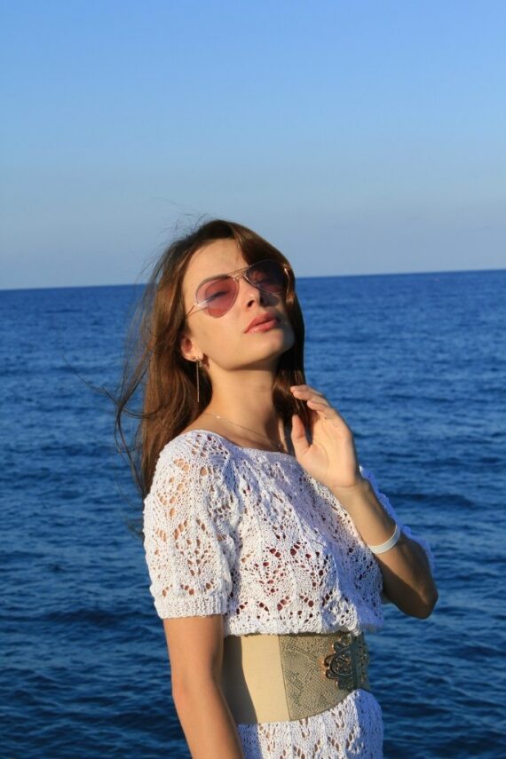 Летнее платье-туника "Чрепепушки-черепки"