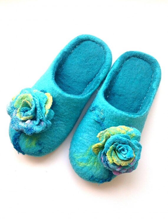 Тапочки домашние Лазурные