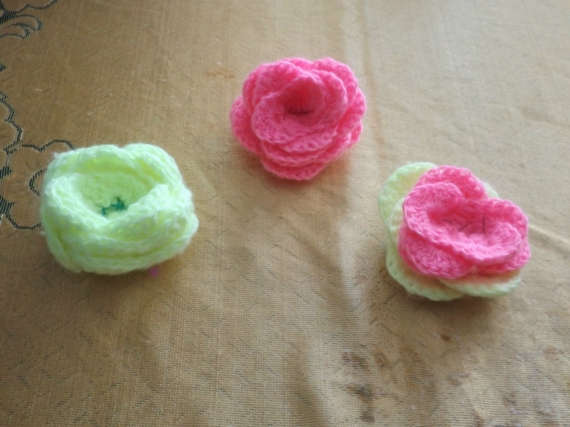 Розы крючком