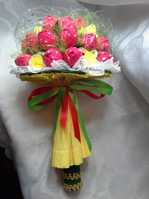 Букет "Клубничное лето"