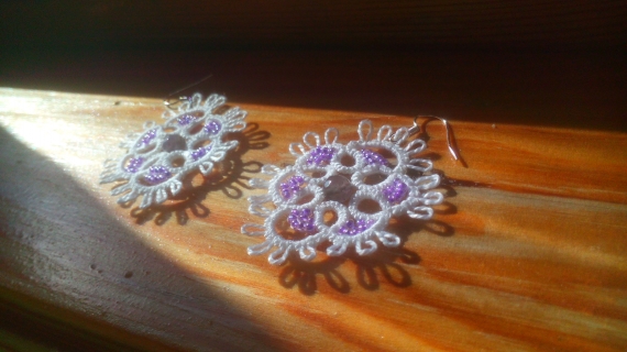 Свадебный комплект в технике фриволите