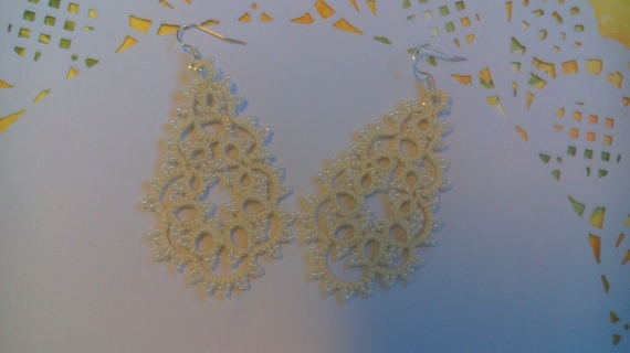 Плетеные серьги