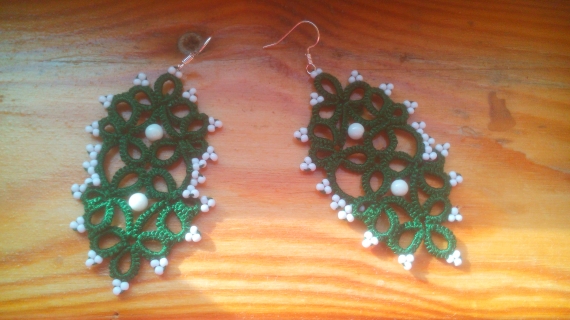 Кружевные серьги