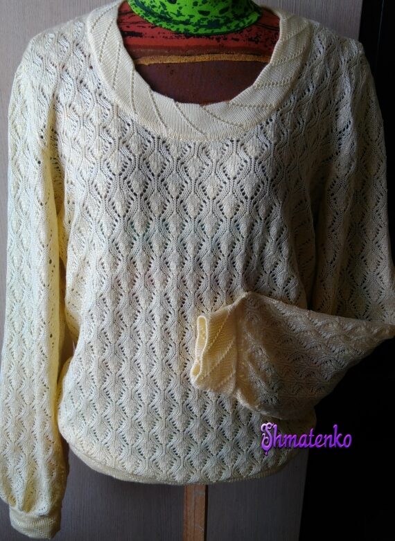 Ажурный пуловер