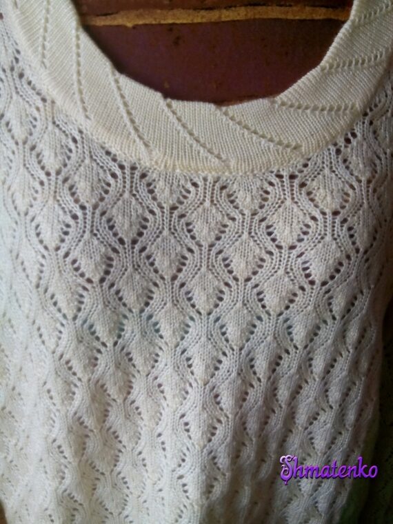 Ажурный пуловер