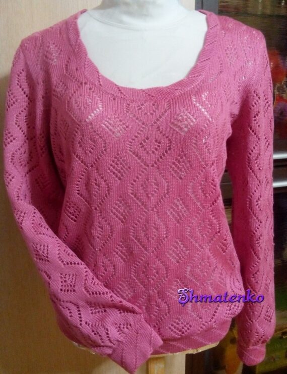 Ажурный пуловер