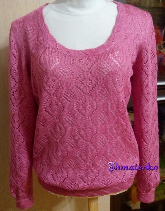 Ажурный пуловер