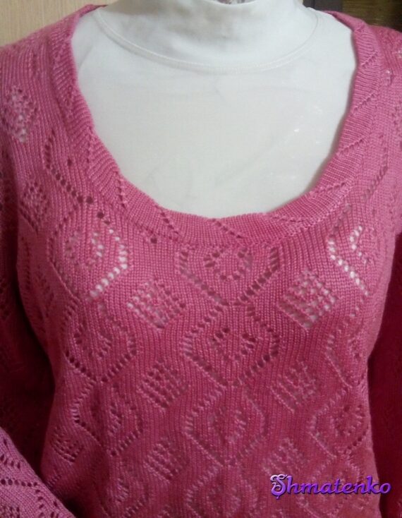 Ажурный пуловер