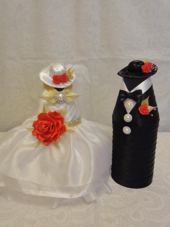 Одежда для шампанского "Жених и Невеста"