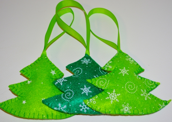 Набор фетровых елочек