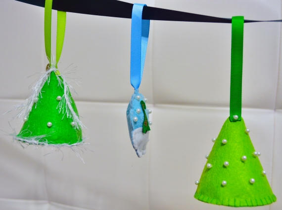 Набор фетровых елочек