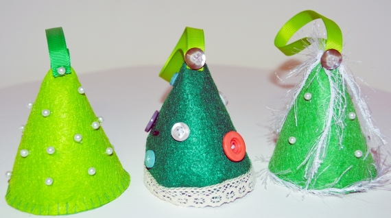 Набор фетровых елочек