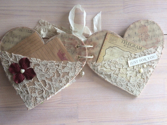 Открытка - сердце.