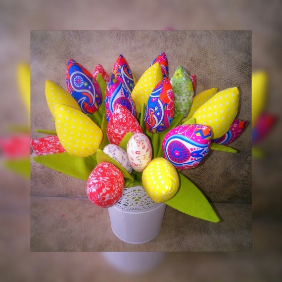 тюльпаны текстильные