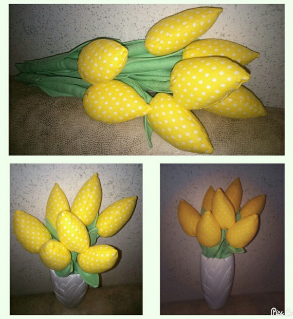 тюльпаны текстильные