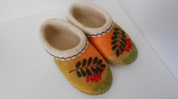 Тапки войлочные