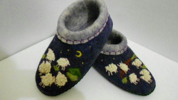 Тапки войлочные