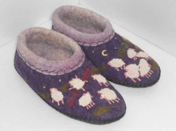 Тапки войлочные