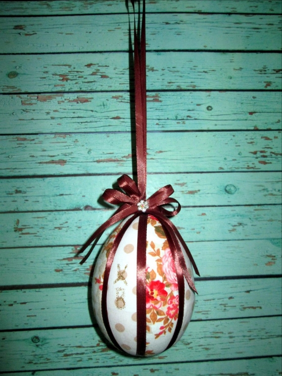 Пасхальное яйцо в технике кинусайга