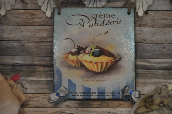 Декоративное панно "Пироженое"