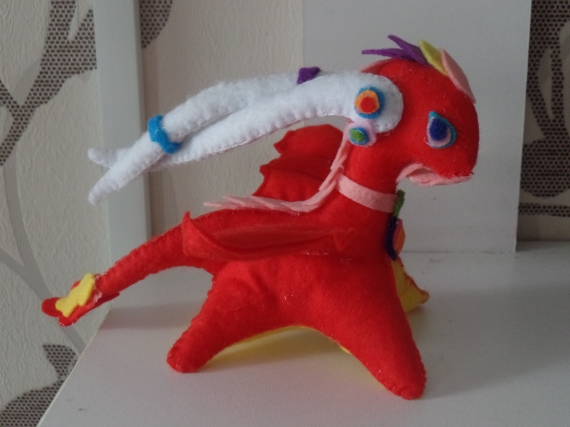 дракон из фетра