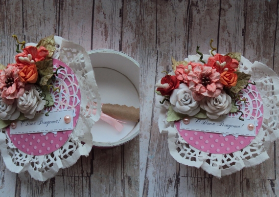 Шкатулка" Розовое настроение"