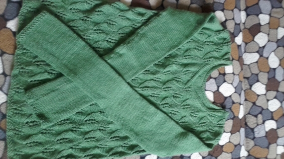 Ажурный пуловер