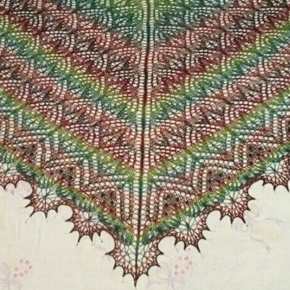 Шаль " Осенний букет"