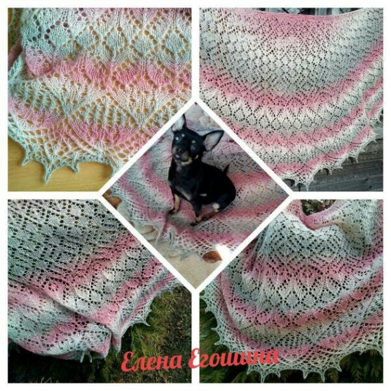 Шаль " лунный лабиринт"