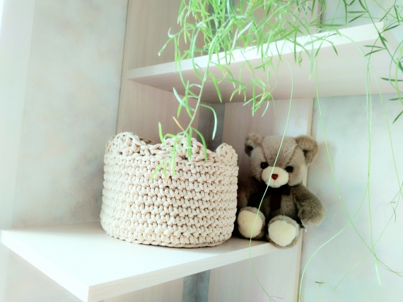 Корзинка крючком 21