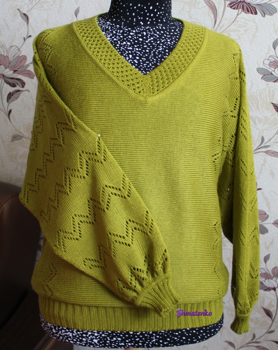 Пуловер "Золотая олива"