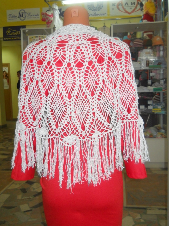 шаль - накидка "Северное сияние"