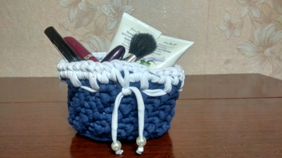 Корзины из трикотажной пряжи