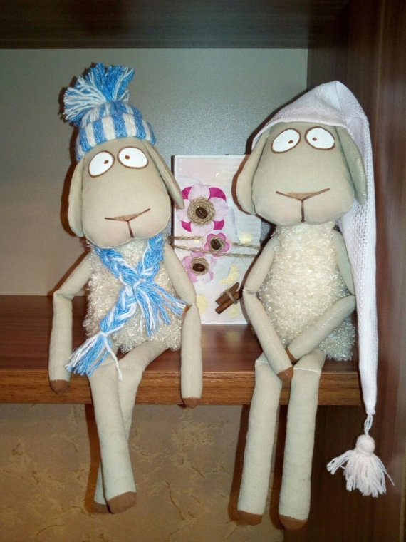 Овечки-Интерьерная мягкая игрушка