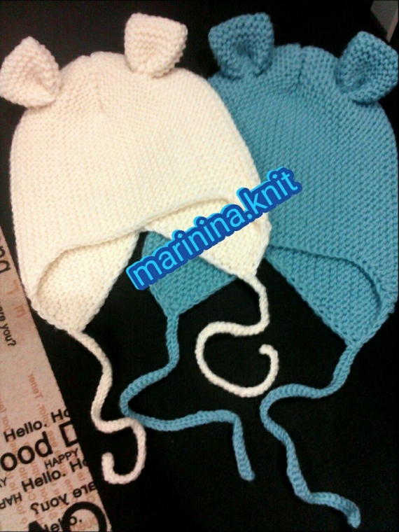 Комплект "Мишутка" (шапочка с ушками и снуд )