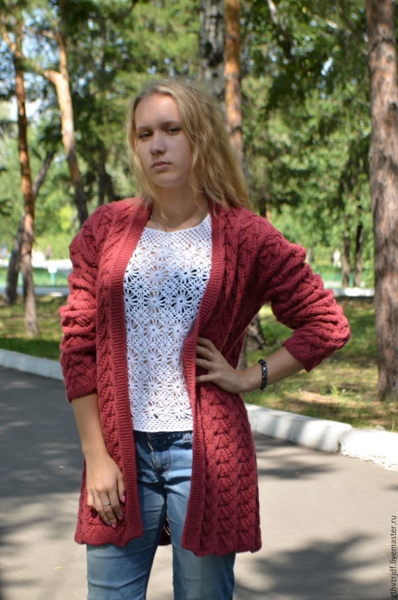 Кардиган  БРУСНИКА