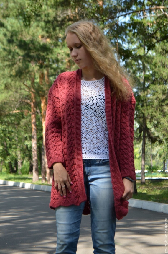 Кардиган  БРУСНИКА