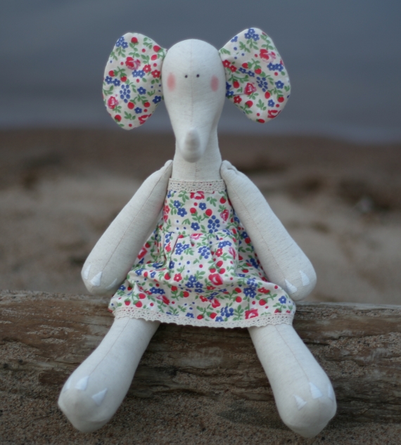 Текстильная кукла Слоник Катюша