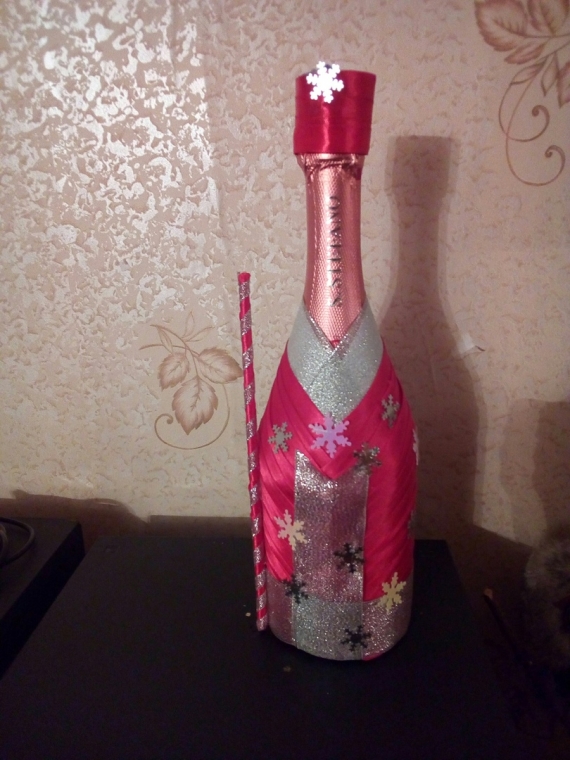 украшение на шампанское