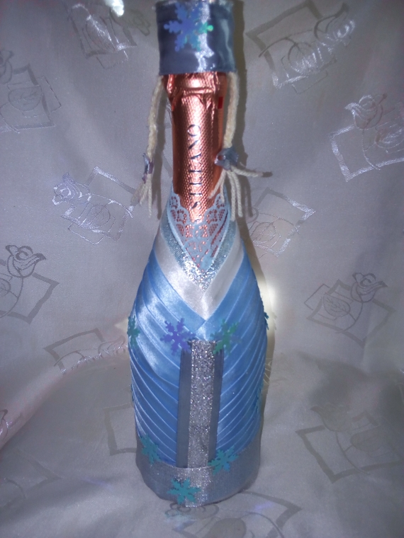 украшение на шампанское