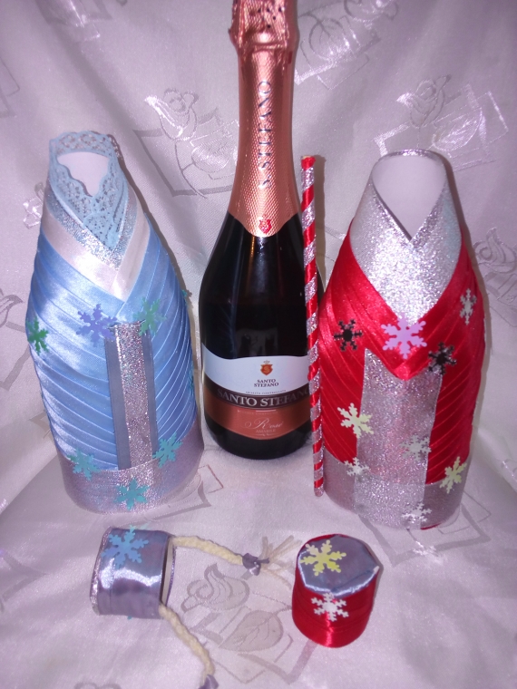 украшение на шампанское