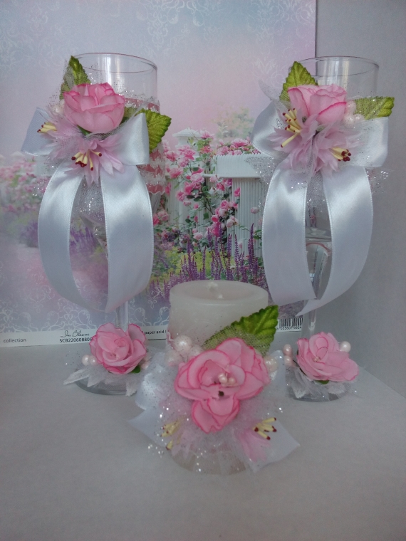 свадебные бокалы