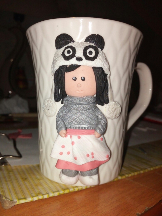 Осенняя девочка из полимерной глины