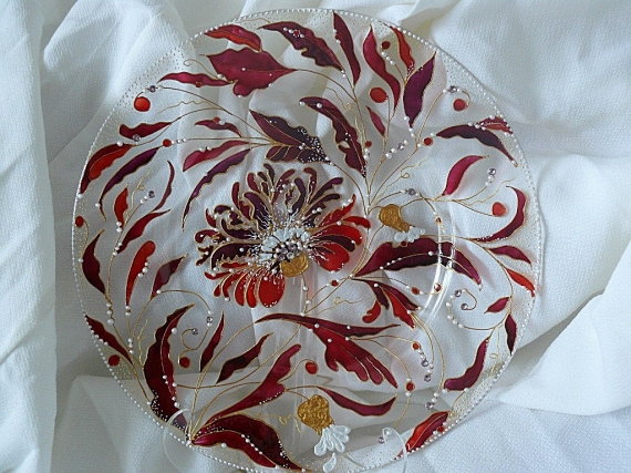 Тарелка " Сказочный цветок"